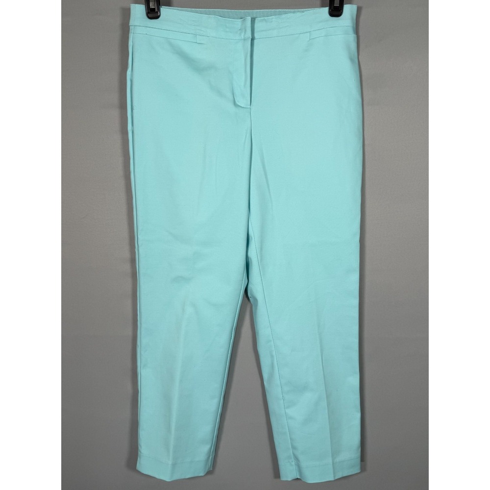 NWT Ruby RD. Capri Pants Women 10P Blue Cotton Stretch High-Rise‎ Curvy $59